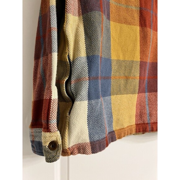 Outerknown Blanket Shirt Jacket In Harvest Muir Plaid Large - Picture 5 of 9